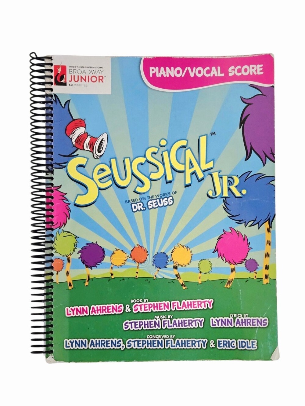 Seussical JR Piano Vocal Score Accompaniment Spiral Bound Book Broadway Junior